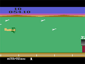 Pantallazo del juego online Barnstorming (Atari 2600)
