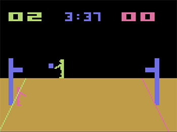 Pantallazo del juego online Basketball (Atari 2600)