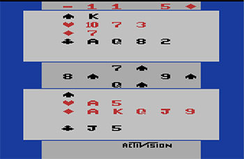 Pantallazo del juego online Bridge (Atari 2600)