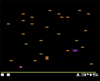 Pantallazo del juego online Centipede (Atari 2600)