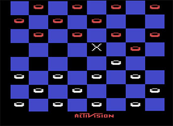 Pantallazo del juego online Checkers (Atari 2600)