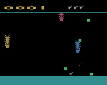 Pantallazo del juego online Cosmic Swarm (Atari 2600)