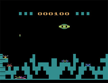 Pantallazo del juego online Cosmic Town (Atari 2600)