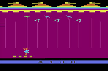 Pantallazo del juego online Dishaster (Atari 2600)