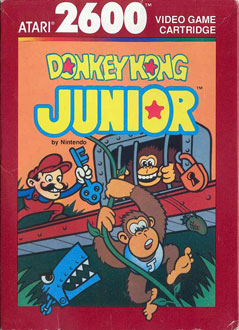 Carátula del juego Donkey Kong Junior (Atari 2600)