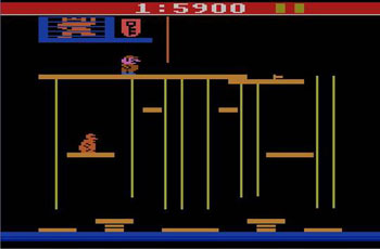 Pantallazo del juego online Donkey Kong Junior (Atari 2600)