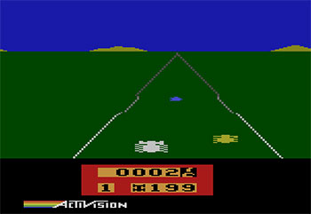 Pantallazo del juego online Enduro (Atari 2600)