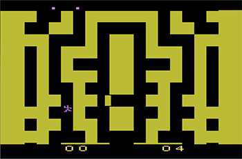 Pantallazo del juego online Entombed (Atari 2600)