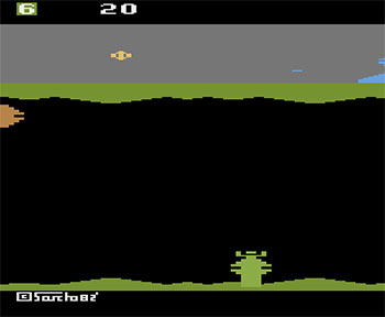 Pantallazo del juego online Exocet (Atari 2600)