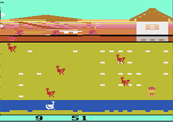 Pantallazo del juego online Farmyard Fun (Atari 2600)