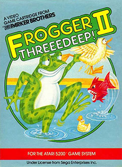 Juego online Frogger II: ThreeeDeep! (Atari 2600) Juego online Frogger II: ThreeeDeep! (Atari 2600)