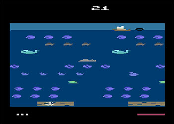 Pantallazo del juego online Frogger II ThreeeDeep! (Atari 2600)