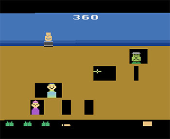 Pantallazo del juego online Gangster Alley (Atari 2600)