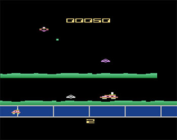 Pantallazo del juego online Gas Hog (Atari 2600)