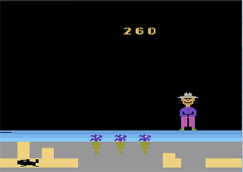 Pantallazo del juego online Gopher (Atari 2600)