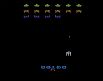 Pantallazo del juego online Gorf (Atari 2600)