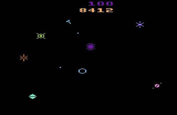 Pantallazo del juego online Gravitar (Atari 2600)