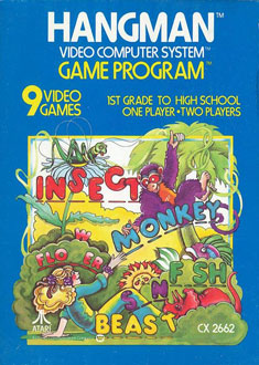 Carátula del juego Hangman (Atari 2600)