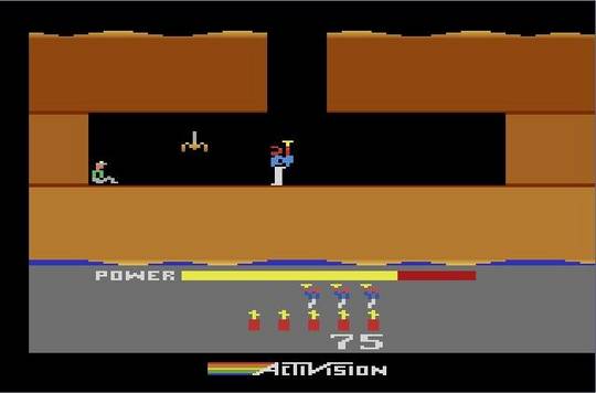 Pantallazo del juego online HERO (Atari 2600)
