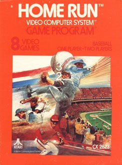 Carátula del juego Home Run (Atari 2600)