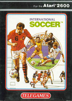 Carátula del juego International Soccer (Atari 2600)