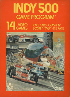 Carátula del juego Indy 500 (Atari 2600)