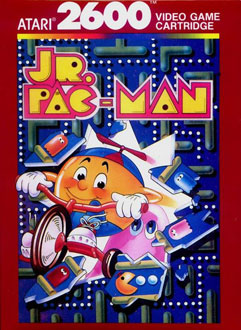 Carátula del juego Jr Pac-man (Atari 2600)