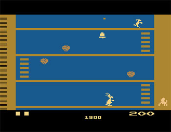 Pantallazo del juego online Kangaroo (Atari 2600)