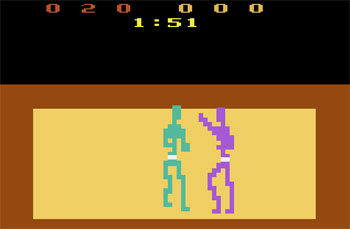 Pantallazo del juego online Karate (Atari 2600)