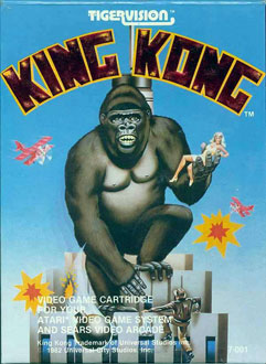 Carátula del juego King Kong (Atari 2600)