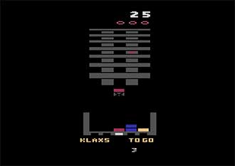 Pantallazo del juego online Klax (Atari 2600)