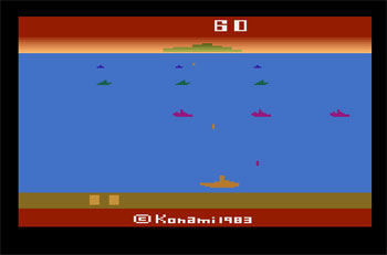 Pantallazo del juego online Marine Wars (Atari 2600)