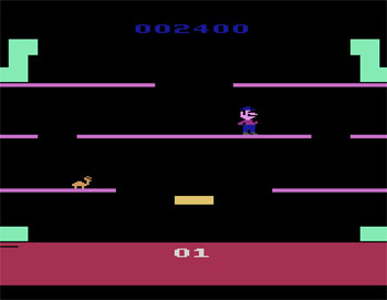 Pantallazo del juego online Mario Bros (Atari 2600)