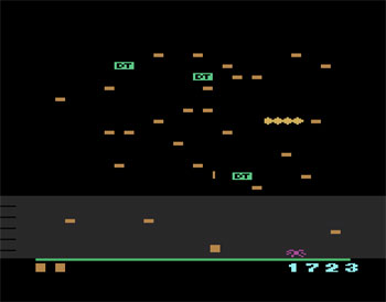 Pantallazo del juego online Millipede (Atari 2600)