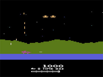 Pantallazo del juego online Moon Patrol (Atari 2600)