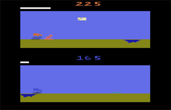 Pantallazo del juego online Moto Rodeo (Atari 2600)