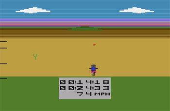 Pantallazo del juego online Motocross Racer (Atari 2600)
