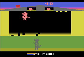 Pantallazo del juego online Oink! (Atari 2600)