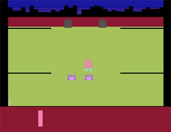 Pantallazo del juego online Oscar's Trash Race (Atari 2600)