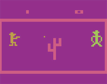 Pantallazo del juego online Outlaw (Atari 2600)