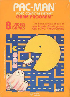 Carátula del juego Pac-Man (Atari 2600)