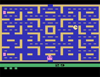 Pantallazo del juego online Pac-Man (Atari 2600)