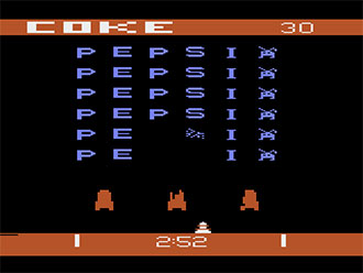 Pantallazo del juego online Pepsi Invaders (Atari 2600)