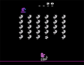 Pantallazo del juego online Pigs in Space starring Miss Piggy (Atari 2600)