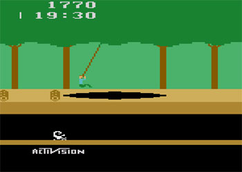 Pantallazo del juego online Pitfall (Atari 2600)