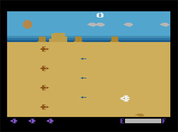 Pantallazo del juego online Planet Patrol (Atari 2600)