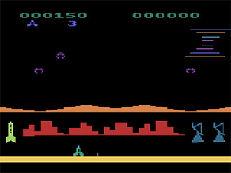 Pantallazo del juego online Pleiades (Atari 2600)