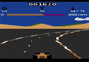 Pantallazo del juego online Pole Position (Atari 2600)