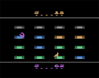 Pantallazo del juego online Quick Step (Atari 2600)