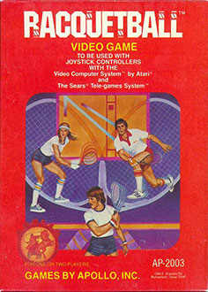 Carátula del juego Racquetball (Atari 2600)